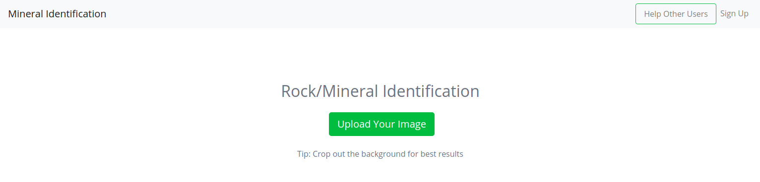 Mineral image identifier